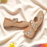 Freeplay Girls Butterfly Bellies – Festive Party Flats