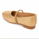 Freeplay Girls Glitter Ballerinas With Stone Embellishment