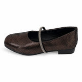 Freeplay Girls Glitter Ballerinas With Stone Embellishment