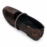 Freeplay Girls Glitter Ballerinas With Stone Embellishment