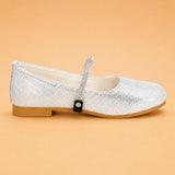 Freeplay Girls Glitter Ballerinas With Stone Embellishment