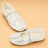 Freeplay Girls Glitter Ballerinas With Stone Embellishment