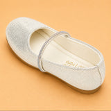 Freeplay Girls Glitter Ballerinas With Stone Embellishment