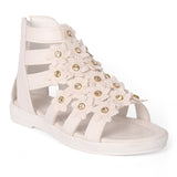 Freeplay Girls Gladiator Sandals – Embellished Flats - Test