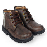 Freeplay Boys Lace-Up Boots with Side Zip