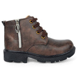 Freeplay Boys Lace-Up Boots with Side Zip