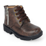 Freeplay Boys Lace-Up Boots with Side Zip