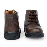 Freeplay Boys Lace-Up Boots with Side Zip