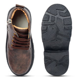 Freeplay Boys Lace-Up Boots with Side Zip