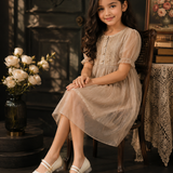 Freeplay Girls Glossy Block Heel Mary Jane with Embellished Buckle Strap