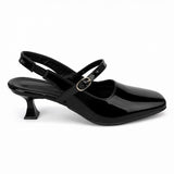 Freeplay Patent Finish Slingback Kitten Heel Pumps