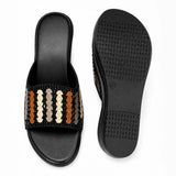 Freeplay Embellished Wedge Heel Slip-On Sandals