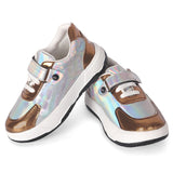 Freeplay Boys' Metallic Shine Shoes