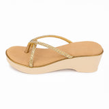Freeplay Rhinestone Embellished Wedge Heel with Slip-On Closure