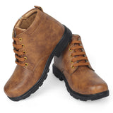Freeplay Boys Lace-Up Boots with Side Zip