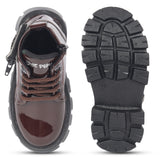 Freeplay Boys’ Glossy Lace-Up Boots