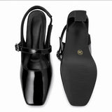 Freeplay Patent Finish Slingback Kitten Heel Pumps
