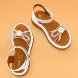 Freeplay Transparent Strap Stone Embellished Sandals With Velcro Closure
