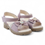 Freeplay Girls Flat Sandals with Elegant Bow Embellishment