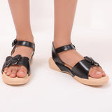 Freeplay Girls Flat Sandals with Butterfly Detail