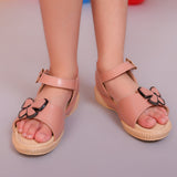 Freeplay Girls Flat Sandals with Butterfly Detail