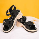Freeplay Girls Platform Sandals with Ring Accent