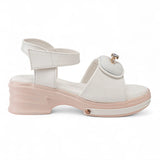 Freeplay Girls Platform Sandals with Ring Accent