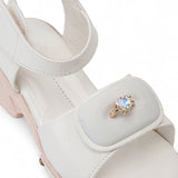 Freeplay Girls Platform Sandals with Ring Accent