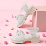 Freeplay Girls Platform Sandals with Ring Accent