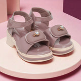 Freeplay Girls Platform Sandals with Ring Accent