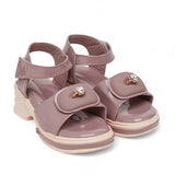 Freeplay Girls Platform Sandals with Ring Accent
