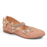 Freeplay Girls Butterfly Bellies – Festive Party Flats