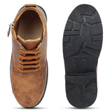 Freeplay Boys Lace-Up Boots with Side Zip