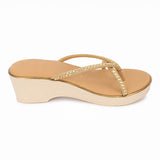 Freeplay Rhinestone Embellished Wedge Heel with Slip-On Closure