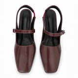 Freeplay Patent Finish Slingback Kitten Heel Pumps
