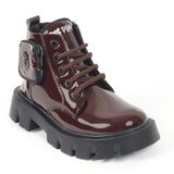 Freeplay Boys’ Glossy Lace-Up Boots