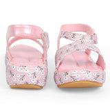 Freeplay Girls Floral Print Platform Sandals