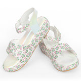 Freeplay Girls Floral Print Platform Sandals