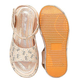 Freeplay Girls Floral Print Platform Sandals