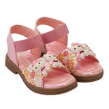 Freeplay Girls Flat Sandals with Teddy Embellishments