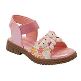 Freeplay Girls Flat Sandals with Teddy Embellishments