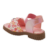 Freeplay Girls Flat Sandals with Teddy Embellishments