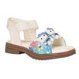 Freeplay Girls Flat Sandals with Teddy Embellishments