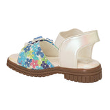 Freeplay Girls Flat Sandals with Teddy Embellishments