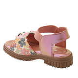 Freeplay Girls Flat Sandals with Teddy Embellishments