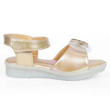 Freeplay Baby Girls Flat Sandals with Sparkly Bow Embellishments