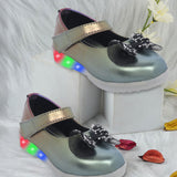 Freeplay Baby Girl Bellies – Glitter Bow Party Flats