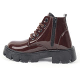 Freeplay Boys’ Glossy Lace-Up Boots