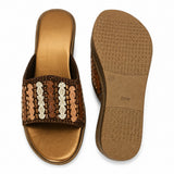 Freeplay Embellished Wedge Heel Slip-On Sandals