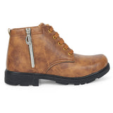 Freeplay Boys Lace-Up Boots with Side Zip